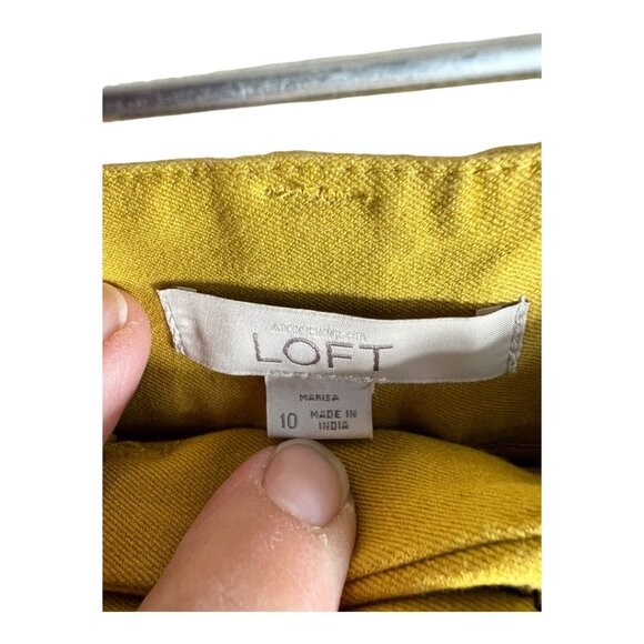 LOFT Mustard Pixie‎ Pants - Picture 3 of 5